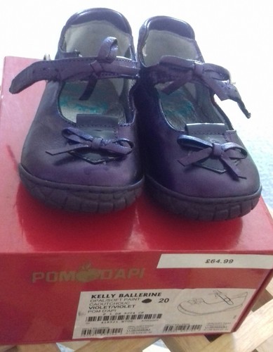 ππ POM D'API TODDLER LEATHER SHOES SIZE UK 4 EURO 20 BRAND NEW & BOXED ππ - Picture 3 of 9