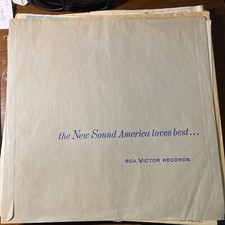 RCA Victor Records company LP sleeve 21-112-1 PT 33 No Record