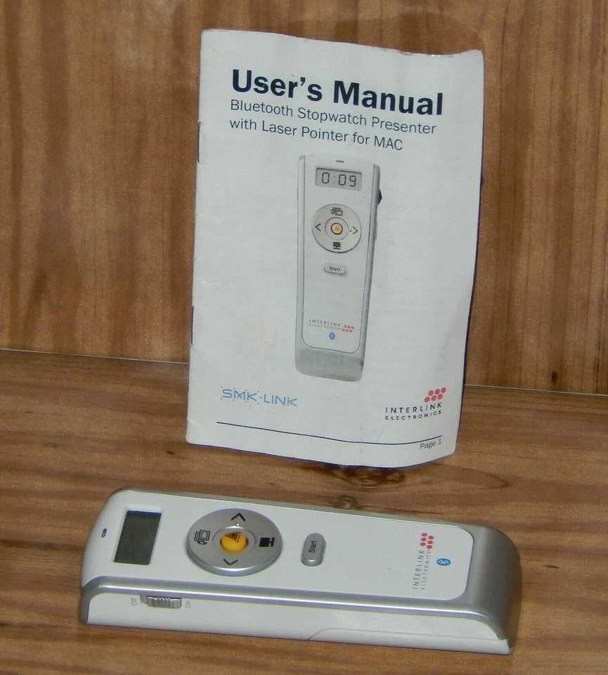 Bluetooth Stopwatch Presentation Remote for Mac VP4571 Laser Pointer - Image 4 of 4