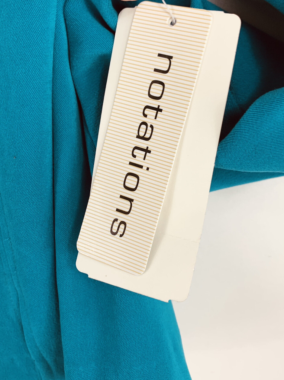 Notations Women's Jacket Large Solid Torques Blue… - image 4