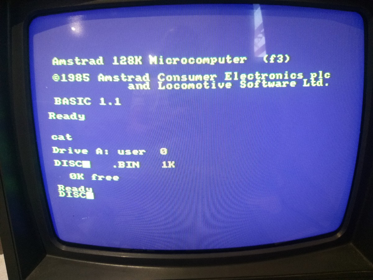 AMSTRAD CPC 6128 ★ CLAVIER AZERTY ★ DISK ★ 128k ★ COURROIE N