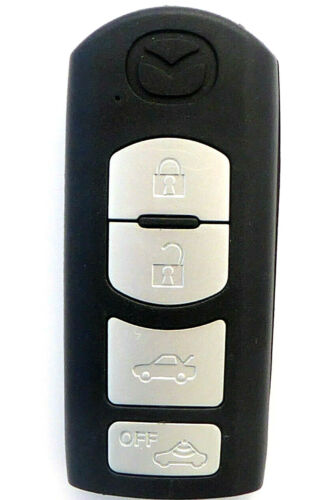 Auto SMARTKEY Schlüssel Gehäuse für MAZDA 2 3 6 CX-7 CX-5 CX-9 MX-5  4Tasten - Afbeelding 1 van 4