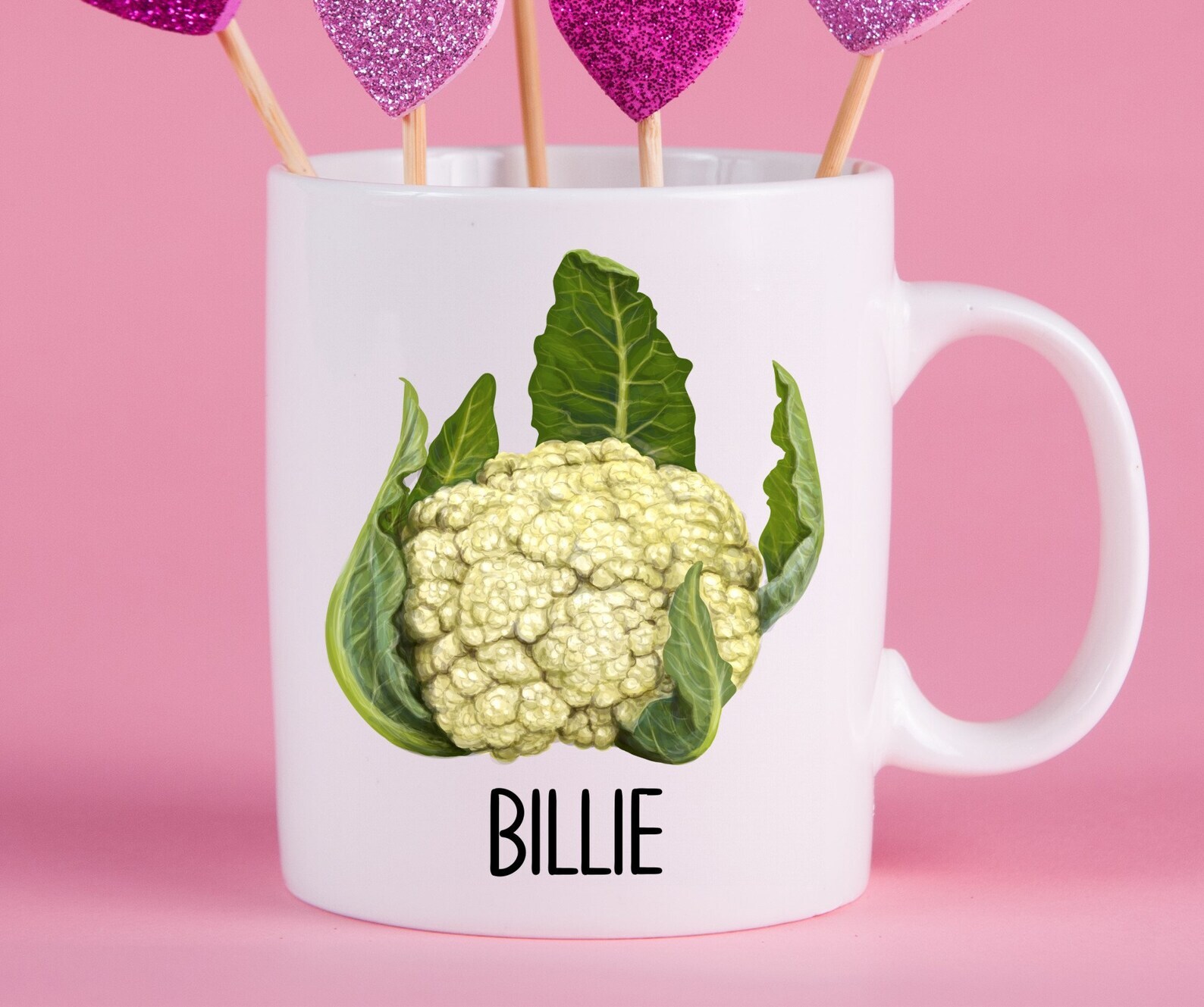 Personalized Cauliflower Mug Cauliflower Gift Ideas Cauliflower Cup Gifts For