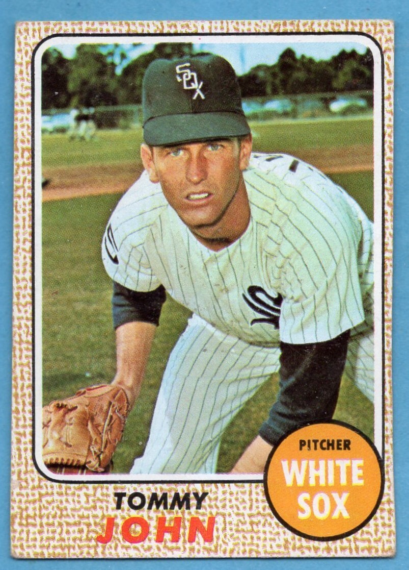 1968 Topps #72 Tommy John VG-VGEX WRINKLE Chicago White Sox Yankees A0930