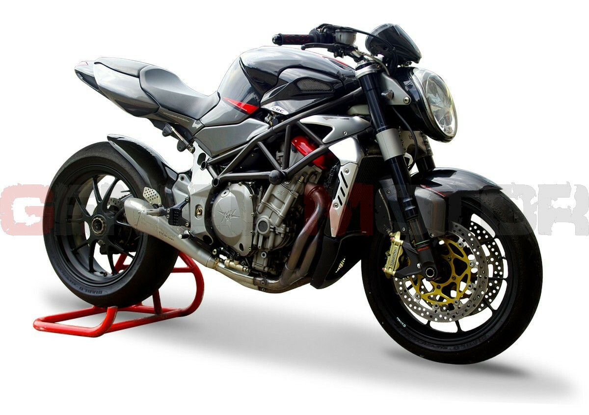 MVアグスタ 910/750 HP Corse Hydroform Exhaust Hp Corse Hydroform Satin Mv Agusta Brutale 910 750 2002