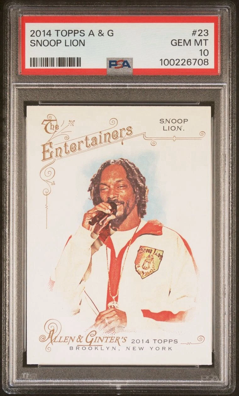 Snoop Lion trading card