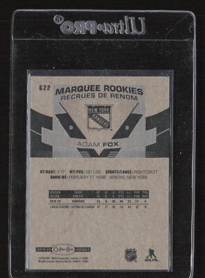2019-20 Upper Deck #622 Adam Fox 2019-20 O-Pee-Chee Update Blue