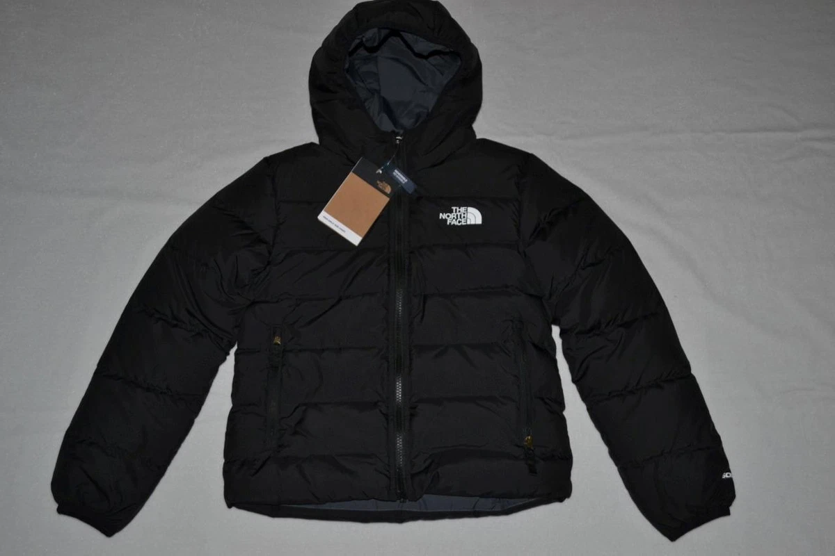 AUTHENTIC THE NORTH FACE Girls’ Reversible North Down Hooded Jacket Black  NEW