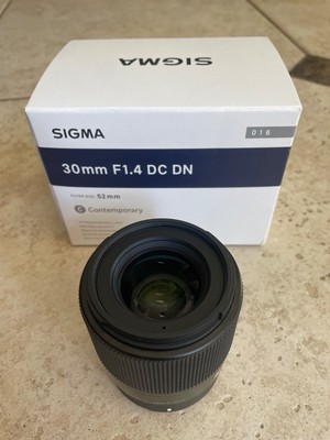Sigma 30mm f/1.4 DC DN Contemporary Aspherical Camera Lens, New Condition
