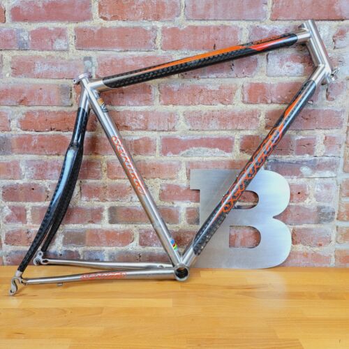 Serotta HSG 700C Wheel Road Bike Frame Carbon/Titanium 57cm (c-t) 100/130mm c23