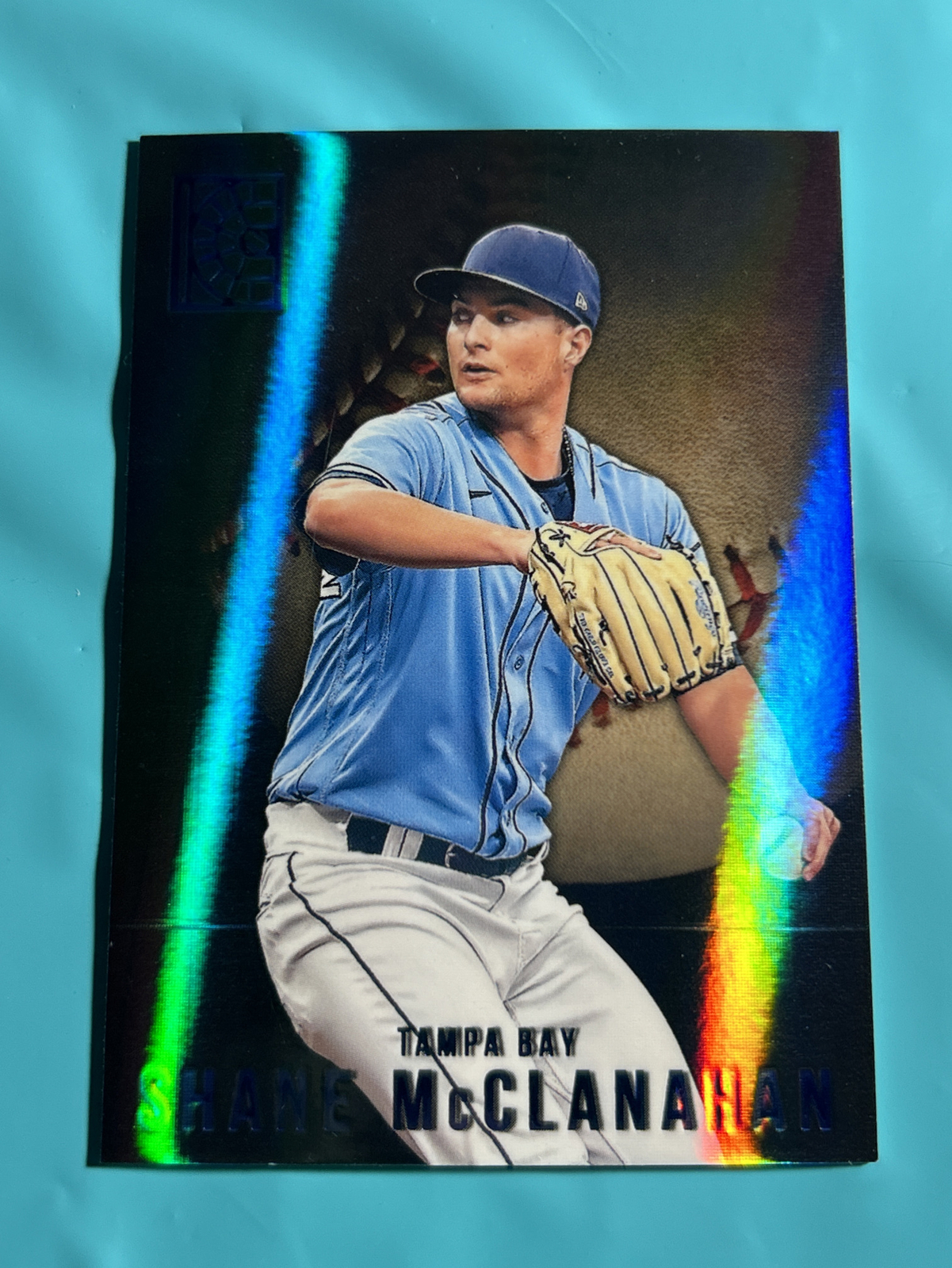 2022 Panini Capstone Shane McClanahan SP Blue Foil Parallel #94 Tampa Bay Rays
