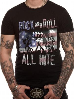 Offiziell Lizenziert - KISS - Rock N Roll All Nite T-Shirt Rock Simmons