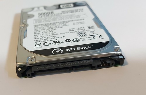 Disco duro genuino WD negro 500 GB SATA 6,0 Gb/s 7200 RPM 2,5" 16 MB HDD WD5000BPKX - Imagen 3 de 3