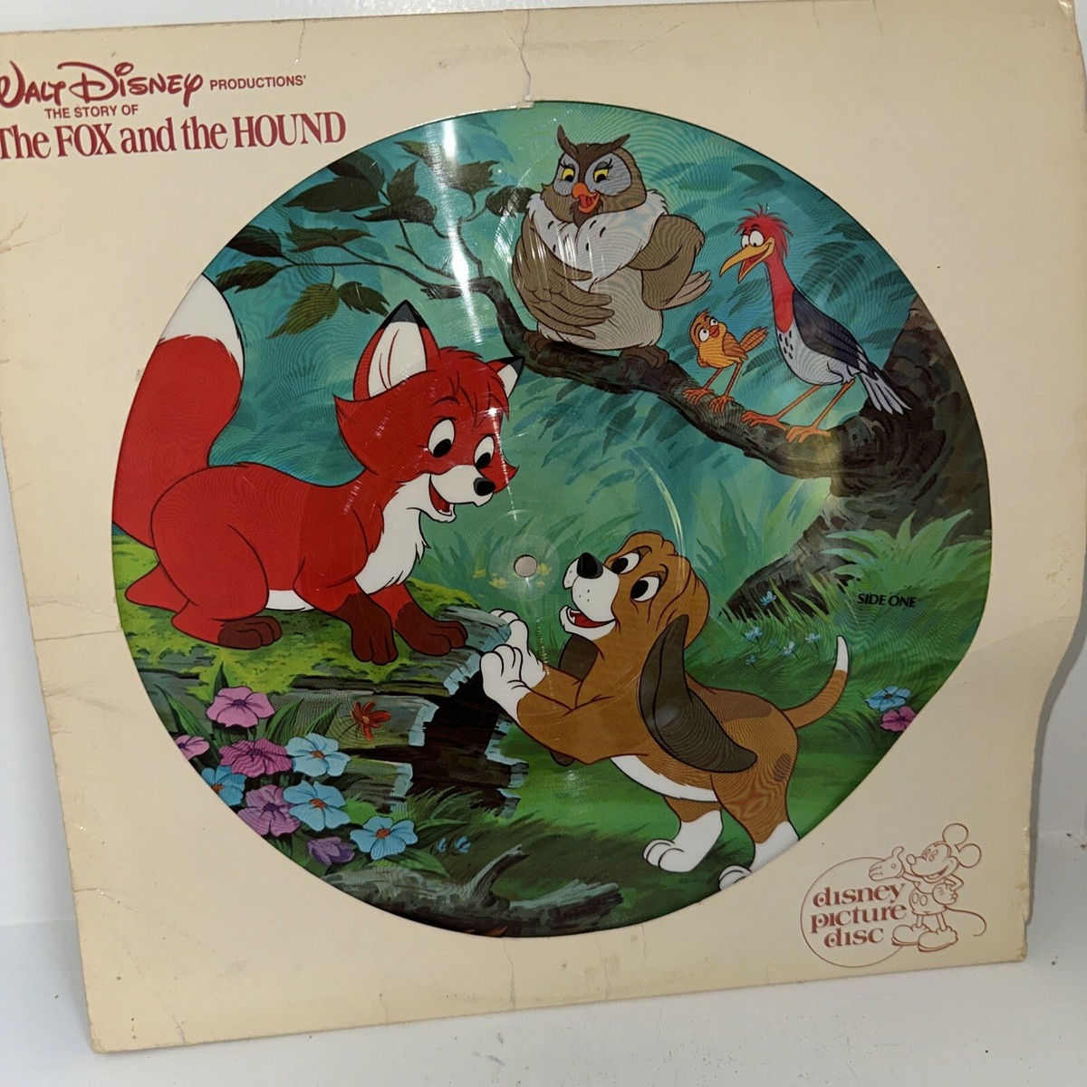 Walt Disney The Fox And The Hound Disney Vinyl Record Picture Disc