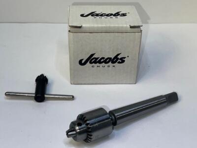 New No. 0 JACOBS 0-5/32'' Cap. Precision Miniature Drill Chuck 1 MT  Shank + Key