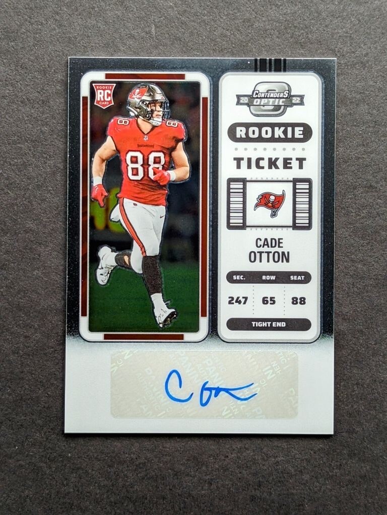 2022 Panini Contenders Optic Football #148 Cade Otton RC Auto