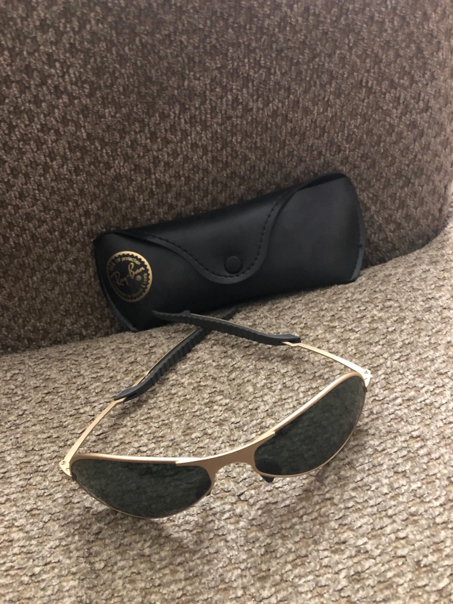 Ray Ban Vintage B L W2374 MATTE GOLD G15 AIR BOSS ORBS WRAP
