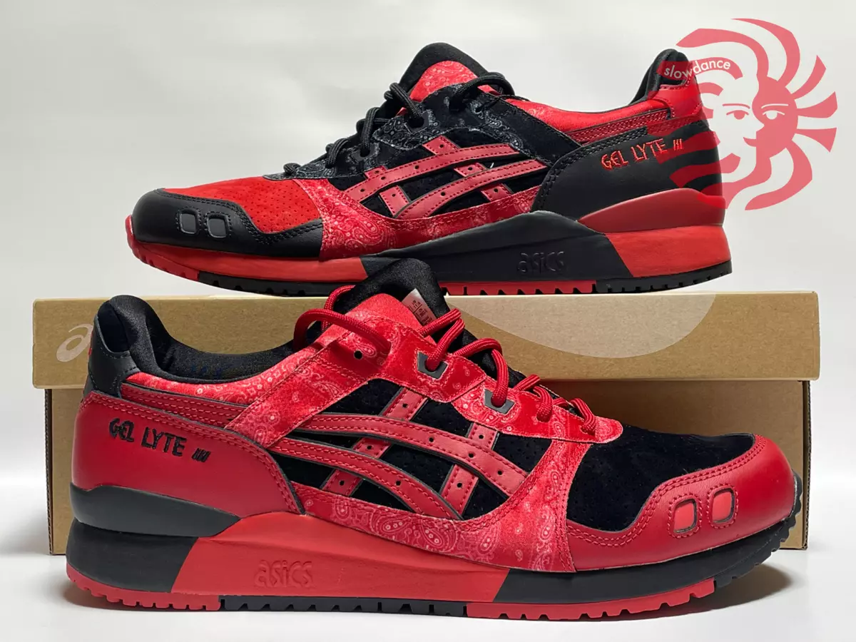 Red Spider x Asics Gel-Lyte 3 Red/Black US 8-11.5 1201a854-001 New