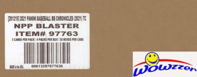 2021 Panini Chronicles Baseball EXCLUSIVE Factory Sealed 20 Box BLASTER CASE! 
