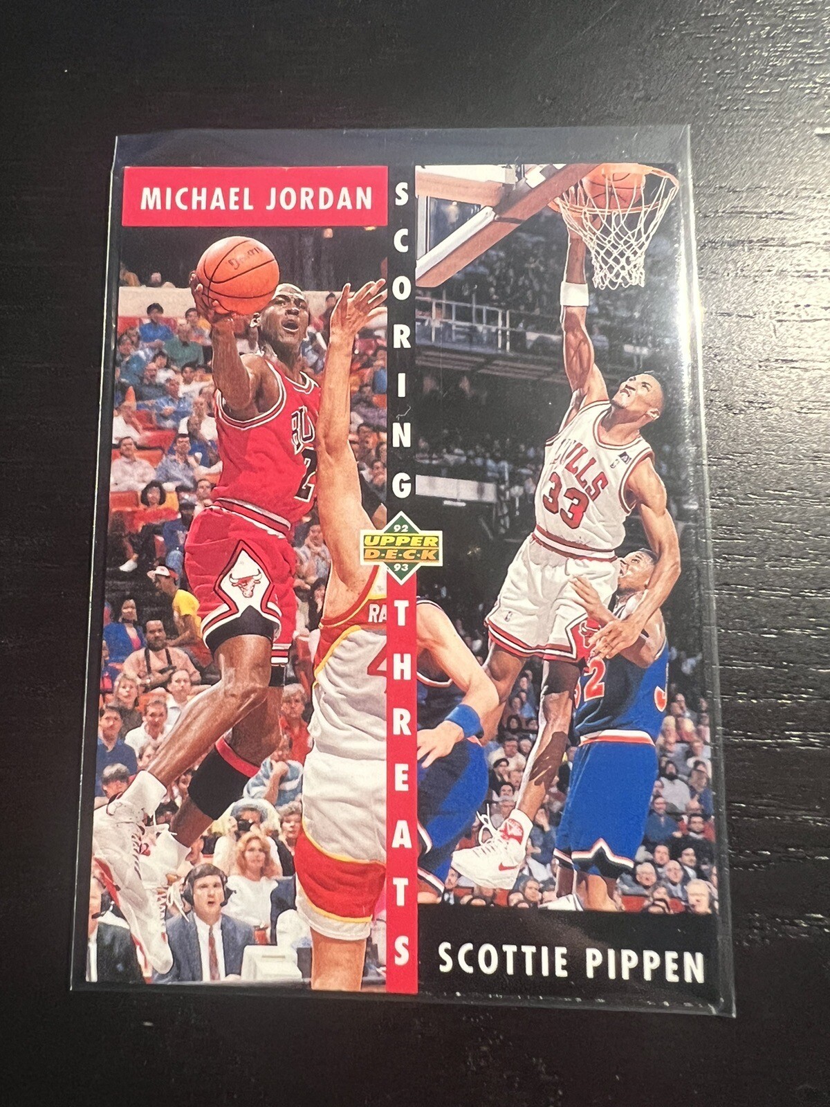 1992-93 Upper Deck Michael Jordan Scottie Pippen Scoring Threats #62 Bulls