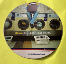 Vintage Chase Bank Mouse Pad - Chase Online - Rare! JP Morgan