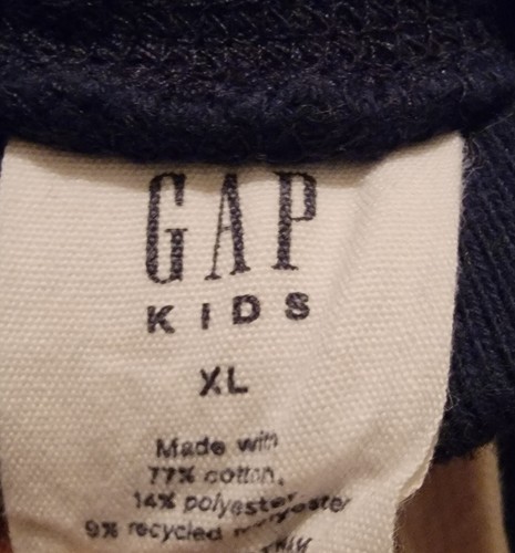 GAP Kids Navy Blue & Orange Boys Sweatsuit with Logo Zip Up Hoodie - Size XL - Picture 9 of 10