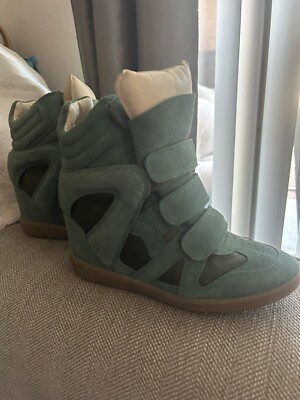 Isabel Marant - Sage Green Suede Wedge Sneakers Sz 36-5.5 | eBay Isabel Marant - Sage Green Suede Wedge Sneakers Sz 36-5.5 | eBay