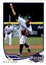 2016 San Antonio Missions Grandstand 14 Kyle Lloyd Sacramento California CA Card