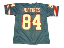 UNSIGNED CUSTOM Sewn Stitched Haywood Jeffires Blue Jersey - M, L, XL, 2XL