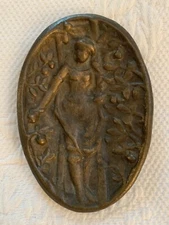 vintage victorian double sided lady ashtray 