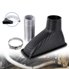 Universal Car Front Bumper Turbo Air Intake Pipe Air Funnel Inlet Hose Kit New