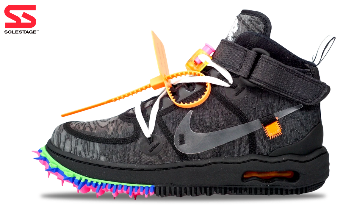 Nike Air Force 1 Mid x OFF-WHITE Black 2022 (DO6290-001) Men's Size 5-14