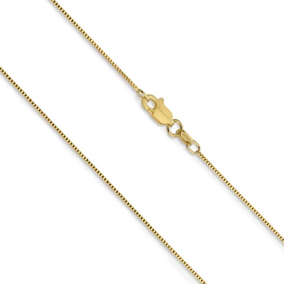 16 Inches 14k Yellow Gold .7mm Rope Chain Necklace