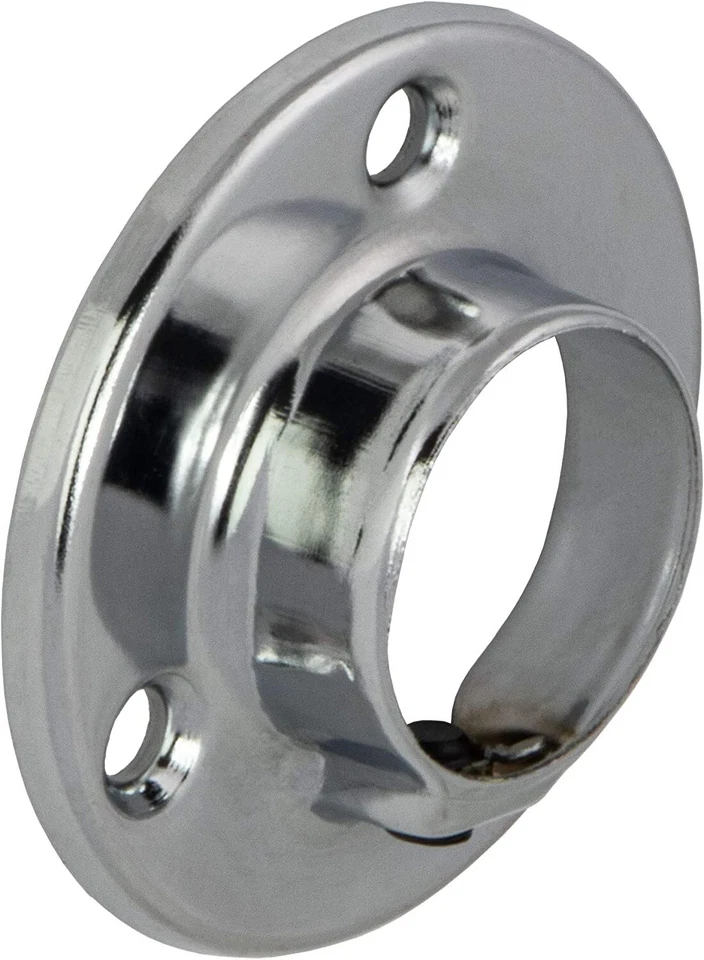 Vestiti Rotondo Tubo Armadio Asta Guardaroba Cromo 600 - 2000 MM Set Ø 25 MM - Immagine 4 di 4