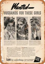 METAL SIGN - 1936 Lux For Underthings -- Vintage Look