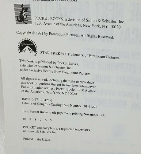 Star Trek The Next Generation Technical Manual NCC-1701D Signed Rick Sternbach - Picture 7 of 12