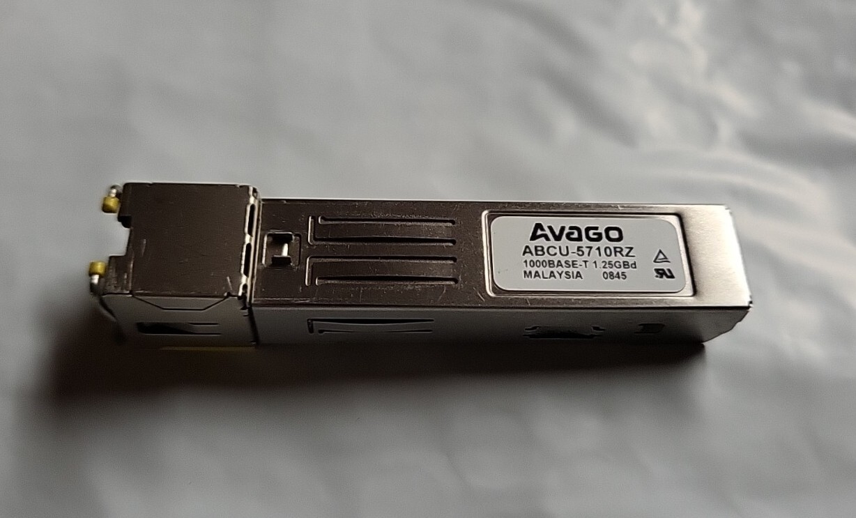 Tested Avago ABCU5710RZ 1 1000BASET Optical SFP Transceiver Toni Martin
