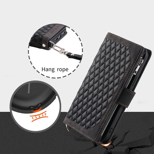Funda protectora imán de cuero para móvil Samsung Galaxy Flip Case Wallet - Imagen 3 de 29