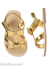 NEW GYMBOREE Island Hopper Gold Bow Sandals Shoes Toddler Girls many sizes