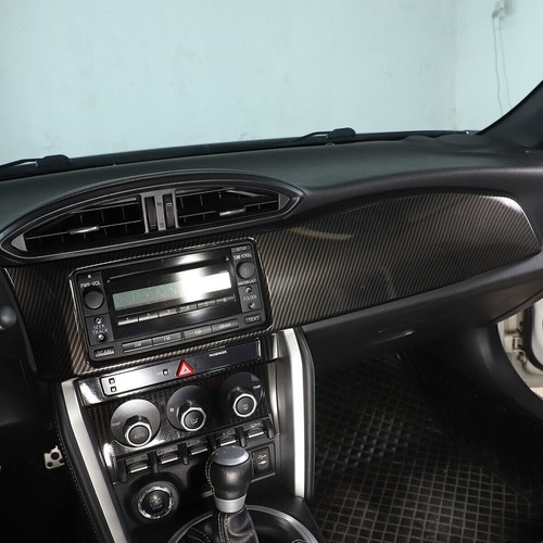 For Subaru BRZ FR-S Toyota 86 12-20 Instrument Radio Bezel Cover ABS Carbon - Picture 7 of 9