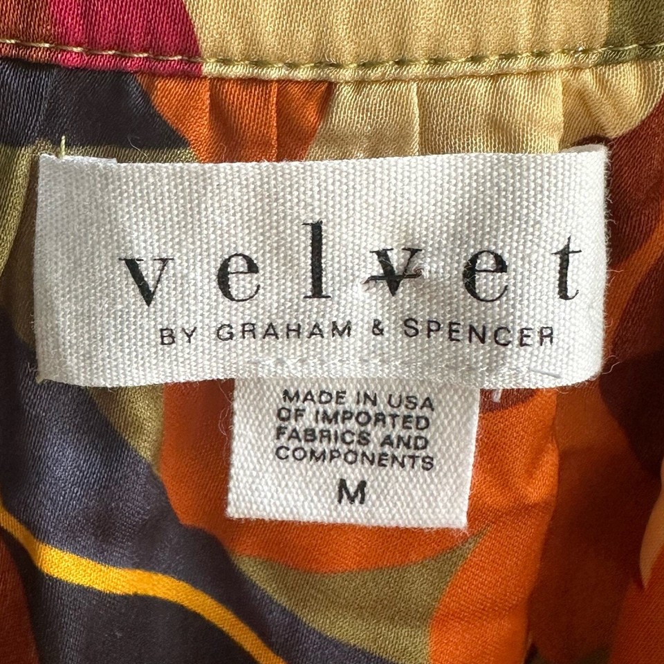 Velvet by Graham & Spencer Isra Printed VNeck Blouse eBay