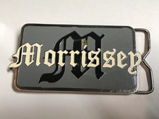 Morrissey Old English Rectangle Logo Belt Buckle DEFECT