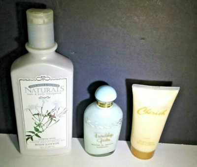 3 Body Lotions Cherish Perfumed, Friendship Garden and Naturals Mix Lot