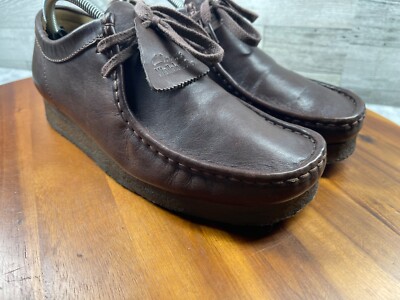 Clarks Wallabees Men’s Size 9M Clarks Originals Wallabee Brown Pebbled Leather Chukka  main image 4