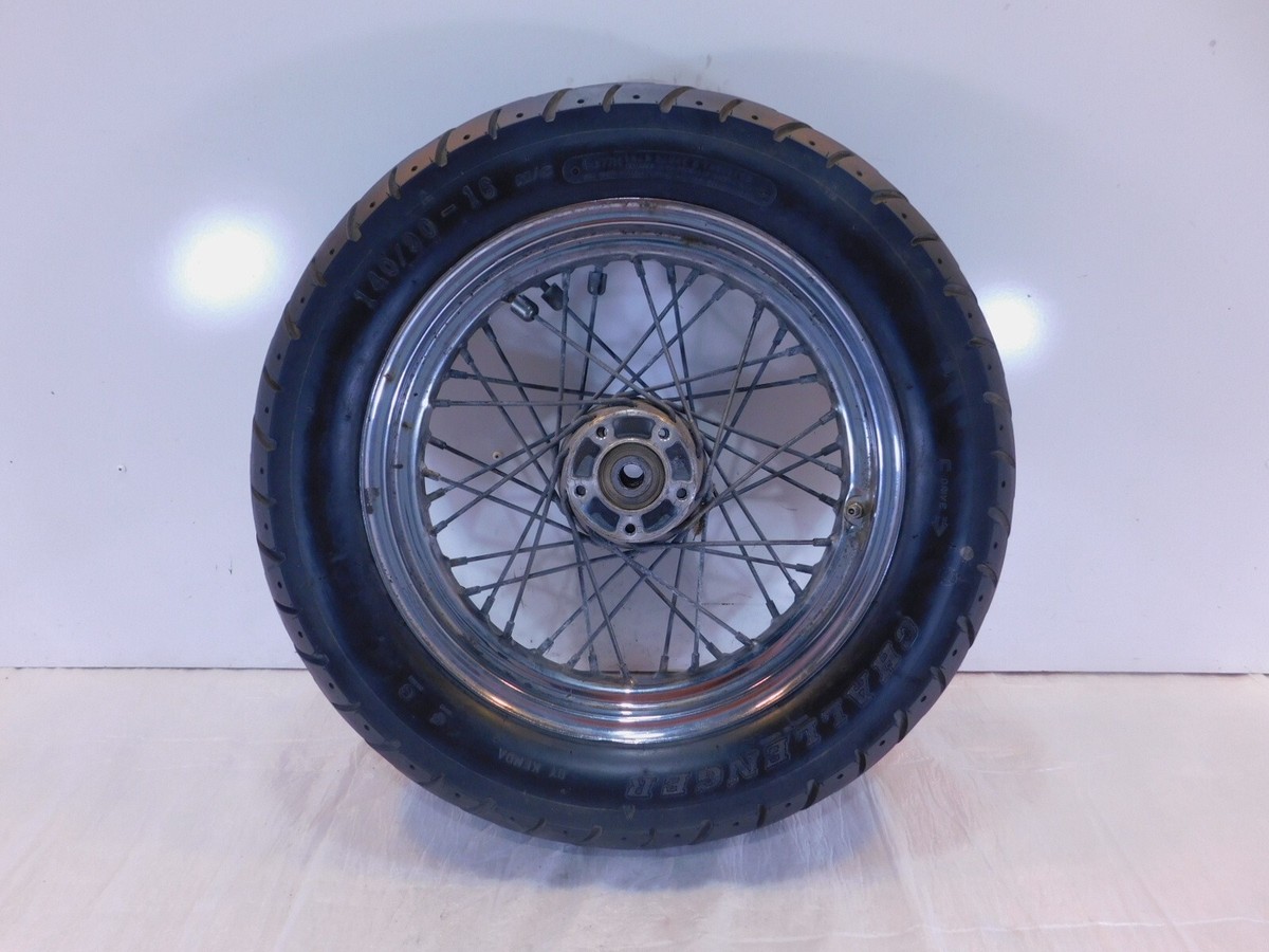 y  Harley Davidson Softail Heritage & Springer Black Spoked Rear