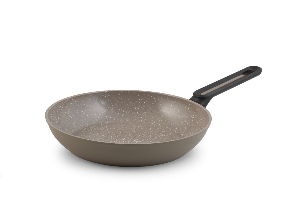 H&H Savoir Bruno Barbieri Nonstick Aluminum Skillet, Tortora, cm