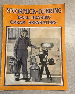 McCormick Deering Ball Bearings Cream Separators Catalog IHC 1920s