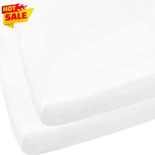 Soft Durable Cot Sheets White for Babies Nursery Bedding Wholesale Bulk Packs
