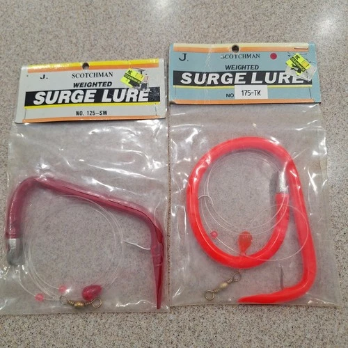 Scotchman Weighted Surge Lure Tube Worm Striped Bass Fishing Lure