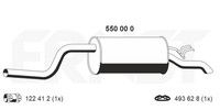 Ernst EndschalldäMpfer NachschalldäMpfer 550000 FüR Fiat Punto 16V 188 233 235